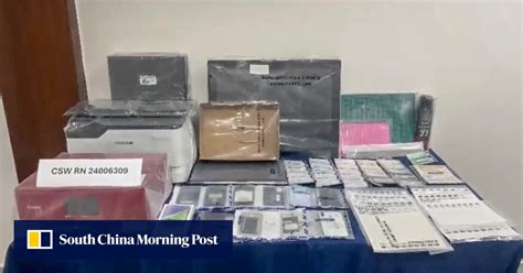 trash bags of fake cash lead to forgery suspect|Hong Kong police arrest 50 for alleged use of fake cheques, .